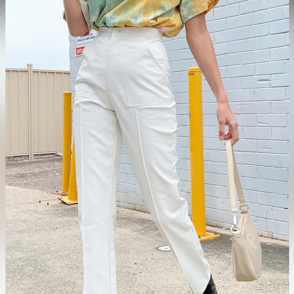 Princess Polly Encore Pants in white